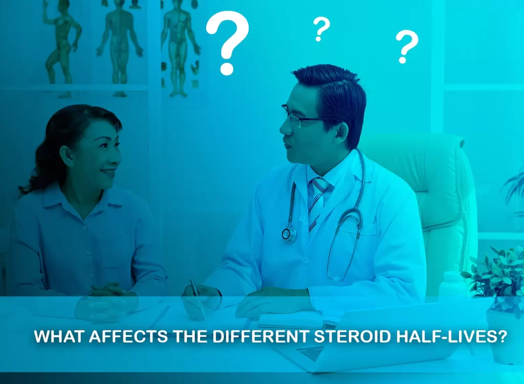 Different Steroid half-lives